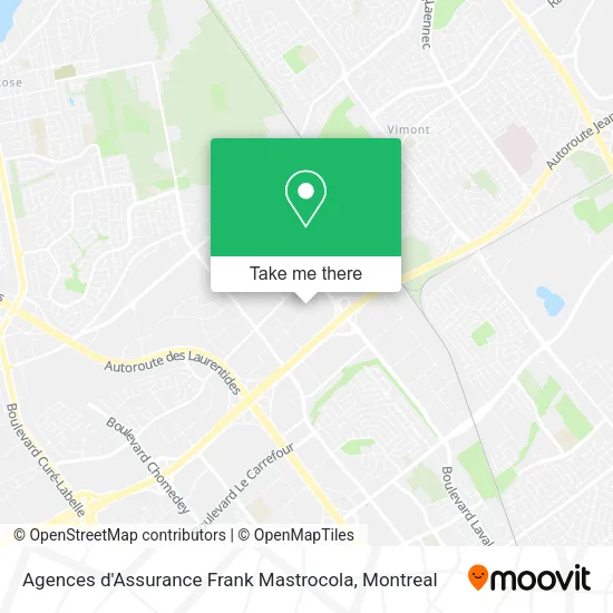 Agences d'Assurance Frank Mastrocola map