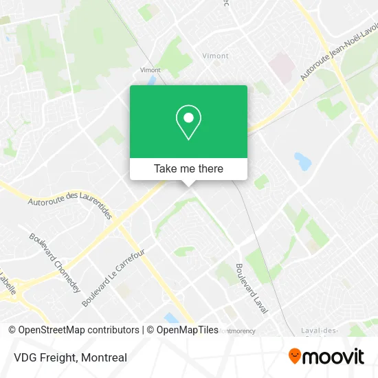 VDG Freight map