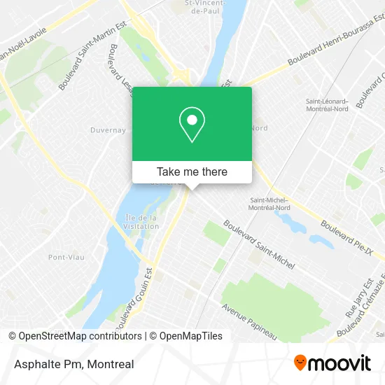 Asphalte Pm map