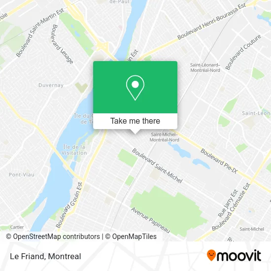 Le Friand map