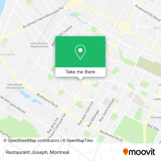 Restaurant Joseph map