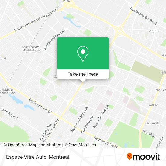 Espace Vitre Auto map