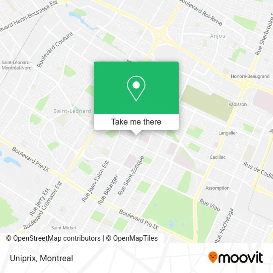 Uniprix map