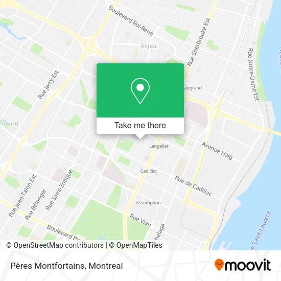 Pères Montfortains map