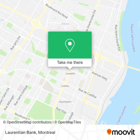 Laurentian Bank map