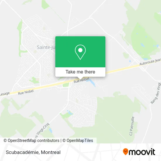 Scubacadémie map