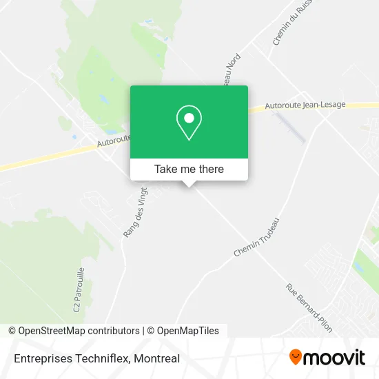 Entreprises Techniflex map