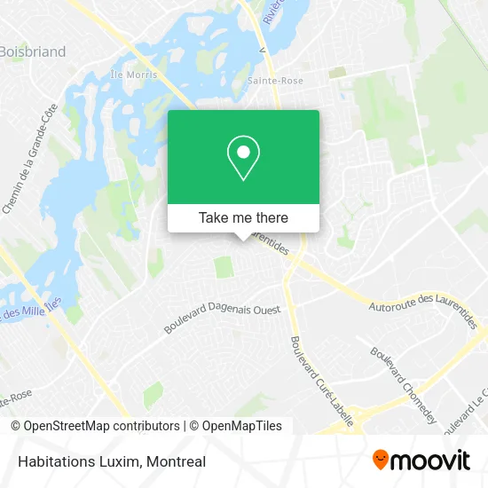Habitations Luxim map