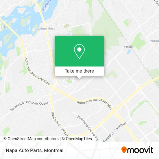 Napa Auto Parts map