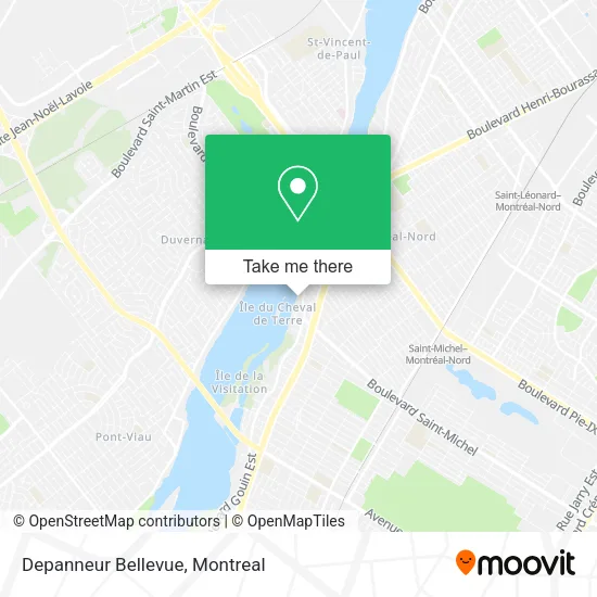 Depanneur Bellevue map