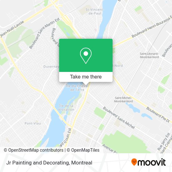 Jr Painting and Decorating map