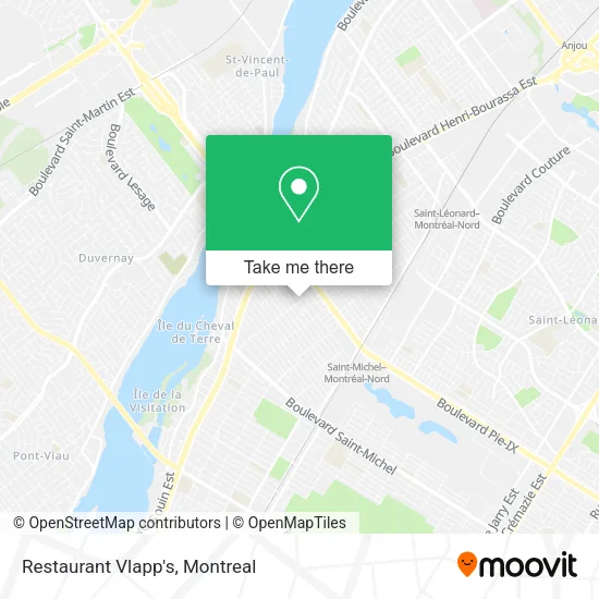 Restaurant Vlapp's map