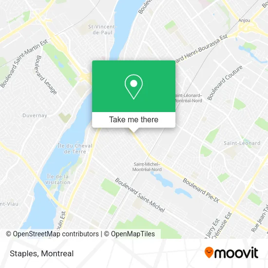 Staples map