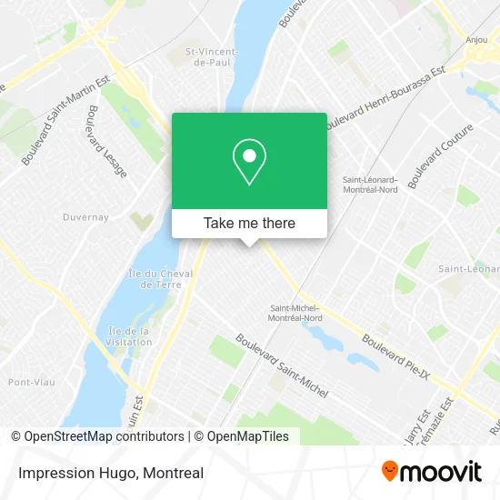 Impression Hugo map