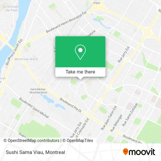 Sushi Sama Viau map