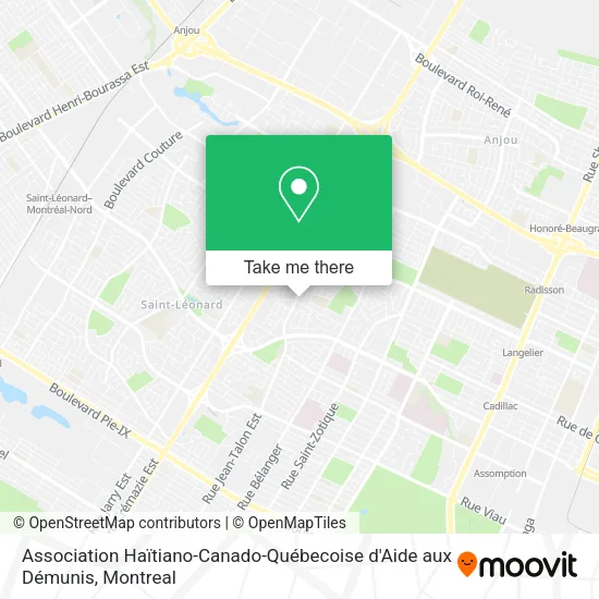 Association Haïtiano-Canado-Québecoise d'Aide aux Démunis map