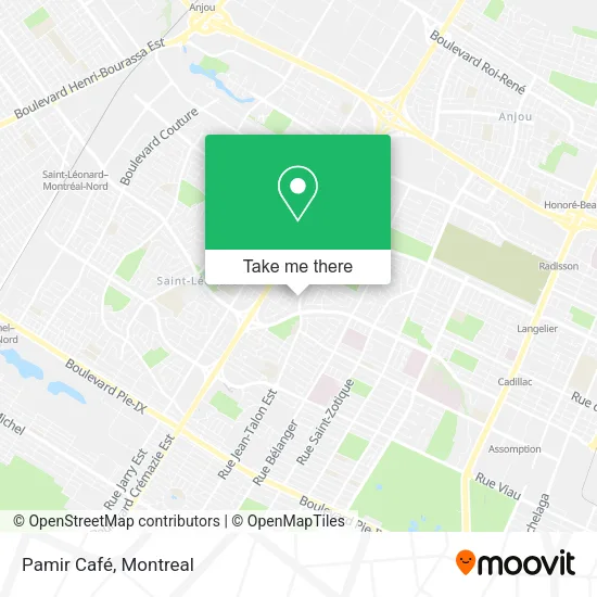 Pamir Café map