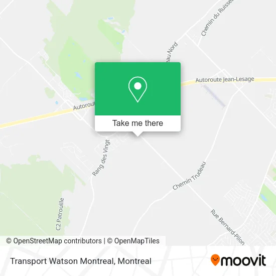 Transport Watson Montreal map