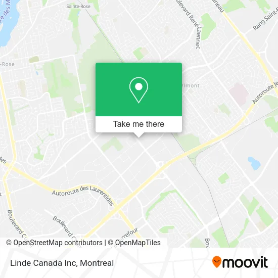 Linde Canada Inc map