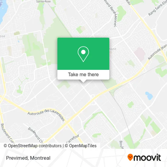 Previmed map