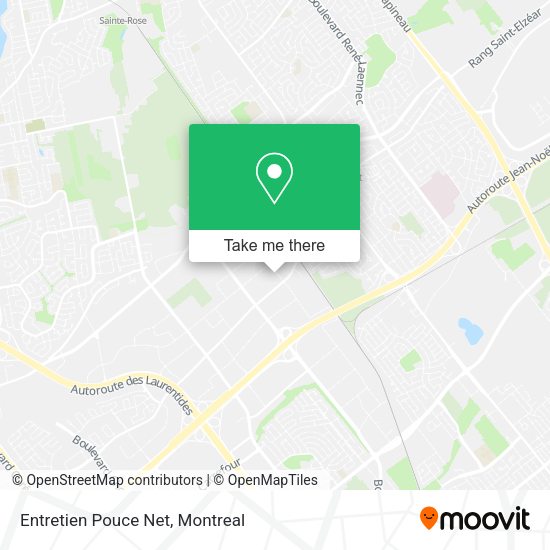 Entretien Pouce Net map