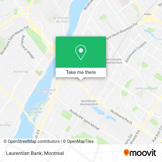 Laurentian Bank map
