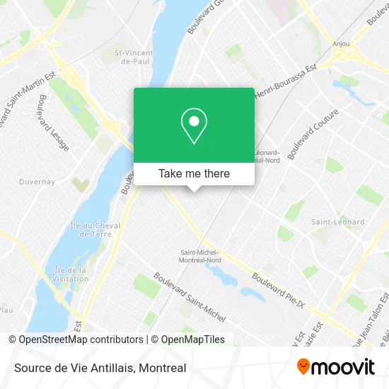 Source de Vie Antillais map