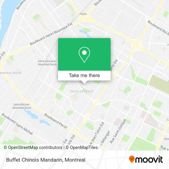 Buffet Chinois Mandarin map