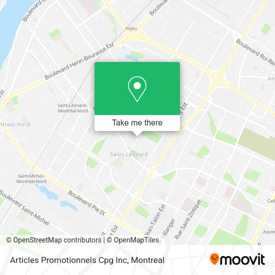 Articles Promotionnels Cpg Inc map