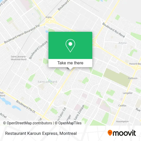 Restaurant Karoun Express map