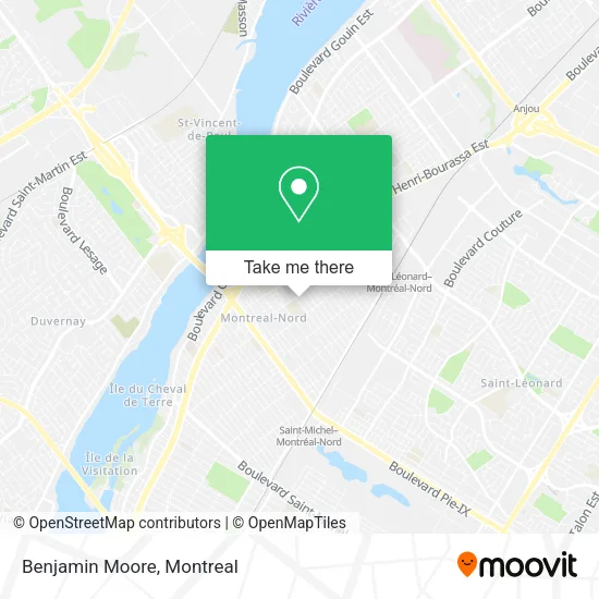 Benjamin Moore map