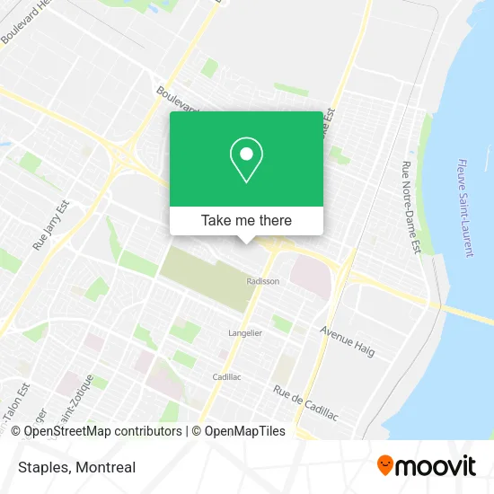 Staples map