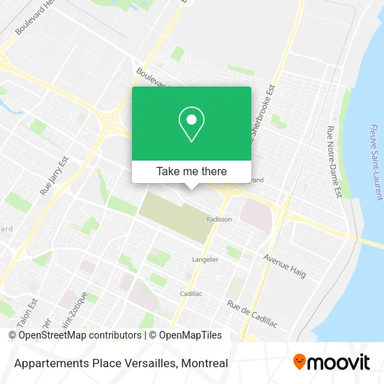 Appartements Place Versailles map