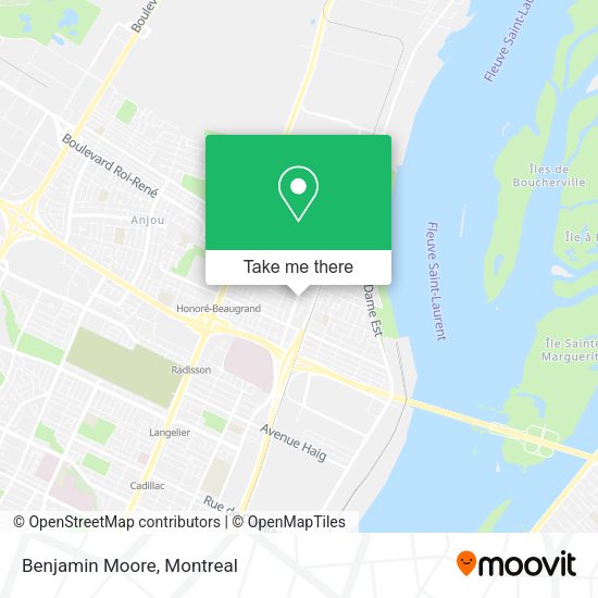 Benjamin Moore map