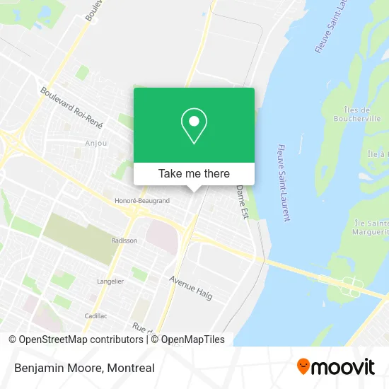Benjamin Moore map