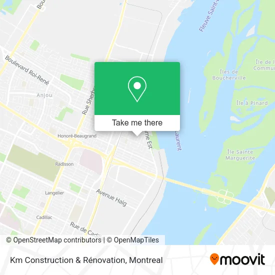 Km Construction & Rénovation map