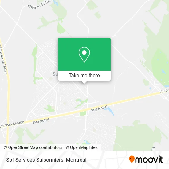 Spf Services Saisonniers map