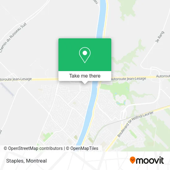 Staples map
