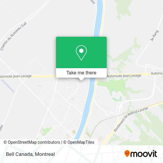 Bell Canada map
