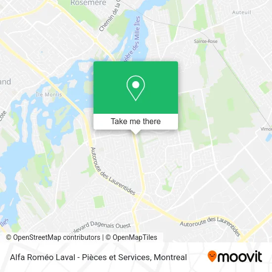 Alfa Roméo Laval - Pièces et Services map