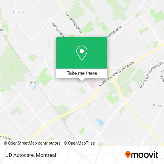 JD Autocare map