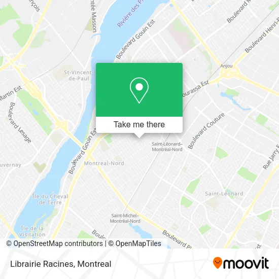 Librairie Racines map