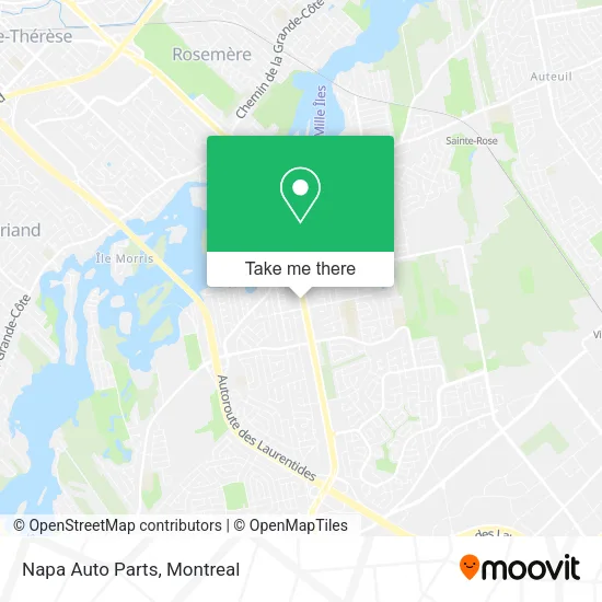 Napa Auto Parts map