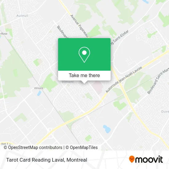 Tarot Card Reading Laval map