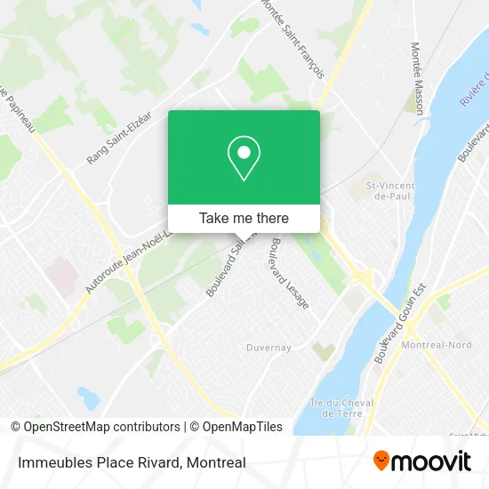 Immeubles Place Rivard map