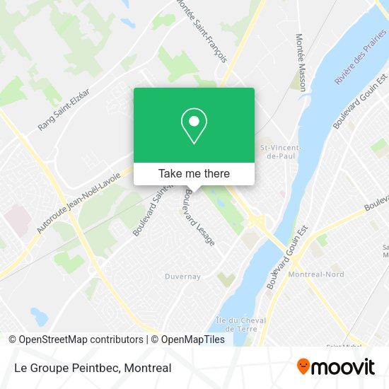 Le Groupe Peintbec map