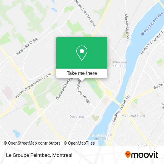 Le Groupe Peintbec map