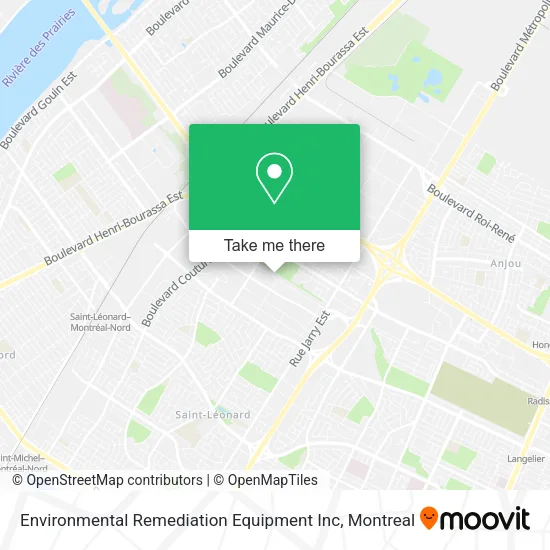 Environmental Remediation Equipment Inc map