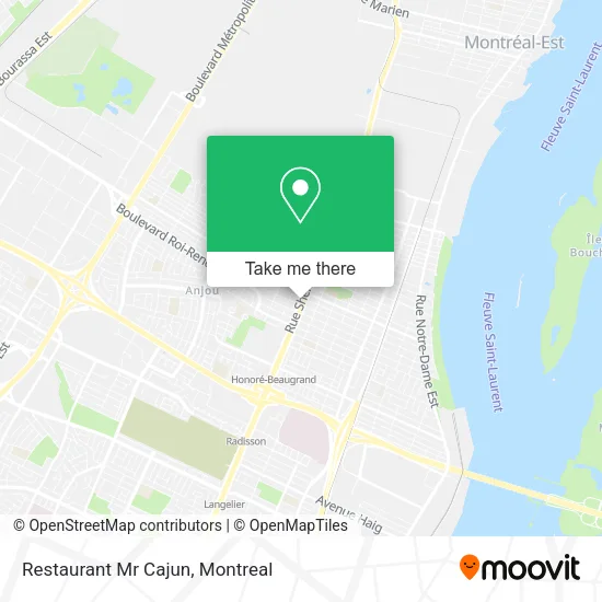 Restaurant Mr Cajun map