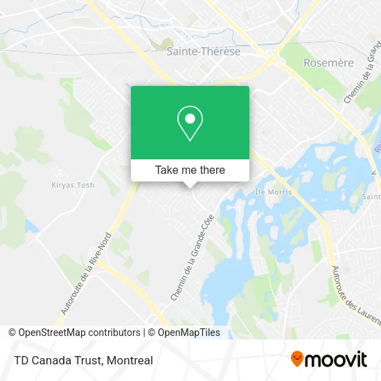 TD Canada Trust map